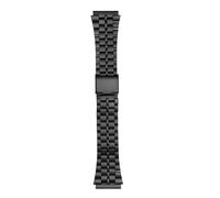 POYNMRE Vintage leather strap Compatible With CASIO A158W A168/F91w /AE-1200WHD/A158/A159/A169/AE1200 Modified Cowhide Watch Band Men's Wristband(B black)