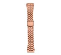 POYNMRE Vintage leather strap Compatible With CASIO A158W A168/F91w /AE-1200WHD/A158/A159/A169/AE1200 Modified Cowhide Watch Band Men's Wristband(B rose gold)