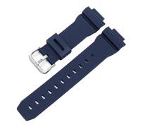 POYNMRE Watch Band Compatible With Casio G-Shock GM-2100 GM-S2100 GA-2100 GM-5600/GA5600 Silicone Watch Strap Men's Sports Bracelet(Blue Silver)