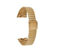 POYNMRE Watch Strap Compatible With CITIZEN ANA-DIGI Star River Warship Small Block JG2103/2101/2105 Retro Band 18mm(Gold)