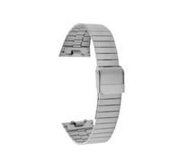 POYNMRE Watch Strap Compatible With CITIZEN ANA-DIGI Star River Warship Small Block JG2103/2101/2105 Retro Band 18mm(Silver)