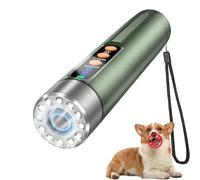 poyoelf Anti Barking Device Dog Bark Deterrent,Stop Bad Behavior-Rechargeable Ultrasonic Barking Handheld for Dogs -Professional Pet Trainer,Dog Silencer with LED Bright Flashlight (Green)
