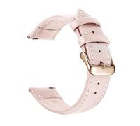Poyuad 20cm Long, Leather Strap, Quick-Release Design, 18-22mm Wide, Unisex, Durable, Suitable for Everyday Wear.,Pink Rose Gold,22mm