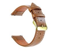 Poyuad 20cm Long, Leather Strap, Quick-Release Design, 18-22mm Wide, Unisex, Durable, Suitable for Everyday Wear.,22mm
