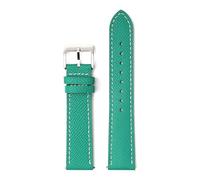 Poyuad 20cm Long, Men's Leather Strap, 18-22mm Wide, Equipped with Quick-Release, Hand-Painted Palm Print, Textured Strap,20mm