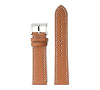 Poyuad 20cm Long, Men's Leather Strap, 18-22mm Wide, Equipped with Quick-Release, Hand-Painted Palm Print, Textured Strap,19mm