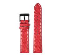 Poyuad 20cm Long, Men's Leather Strap, 18-22mm Wide, Equipped with Quick-Release, Hand-Painted Palm Print, Textured Strap,18mm