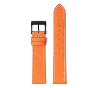 Poyuad 20cm Long, Men's Leather Strap, 18-22mm Wide, Equipped with Quick-Release, Hand-Painted Palm Print, Textured Strap,22mm