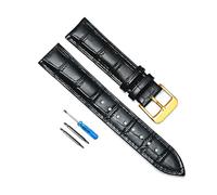 Poyuad 20cm Long, Universal Replacement Leather Strap, 12-24 mm Wide, Soft and Comfortable Strap, Suitable for Everyday Wear,16mm