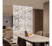 Poyujkyhr Hanging Room Divider, 12 Pieces White Screen Panels,Foldable Partition Wall Decor with Hollow Carving Design, Wall Dividers Floor to Ceiling for Living Dining Sitting Room Hotel Decoration