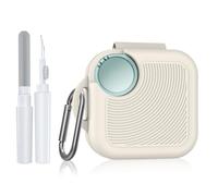 POZCIS for CMF Buds 2 Plus/CMF Buds 2 / CMF Buds Pro 2 Case Cover, Anti-Scratch Shockproof Soft Silicone Protective Case with Carabiner & Cleaner Kit Accessories Set(Off-White)