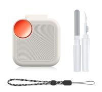 POZCIS for CMF Buds/CMF Buds 2a Case with Cleaner Kit, Anti-Scratch Shockproof Silicone Protective Case with Lanyard Accessories,Front LED Visible(Off-White)