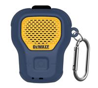 POZCIS Silicone Case for DEWALT Wearable Bluetooth Speaker Case Cover, Small Lightweight Anti-Scratch Portable for Speaker Dewalt Case with Carabiner Accessories Set(Dark Blue)