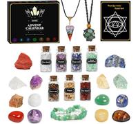 Pozemu Adult Advent Calendar 2025 Crystal for Women Men Gemstone Countdown Christmas Calendars