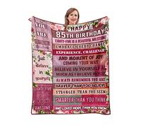 Pozevan 85th Birthday Gifts Blanket, 85th Birthday for Women, 85th Birthday Gift Ideas, 85-Year-Old Birthday Decoration for Friend, Mom, Wife, Grandmother, Unique 85th Birthday Gift 50" X 60"