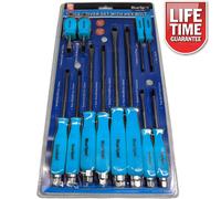 Blue Spot Tools 12058 12 Piece Hexagonal Shank Bolster Screwdriver Set