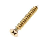 Pozi Wood Screw Countersunk Brass 5.0x30mm Pack of 100