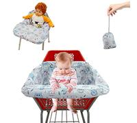 Pozico Shopping Cart Cover for Baby or Toddler/2-in-1 High Chair Cover/Machine Washable/Portable with Free Carry Bag(Easy Version, Owl)