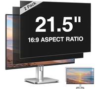 Pozlle 2 Pack 21.5 Inch Computer Privacy Screen Filter for 21.5" 16:9 Aspect Ratio (477 x 268 mm) Monitor, Anti Spy Anti-Glare Blue Light Blocking PC Protector Film, Removable Screen Privacy Shield