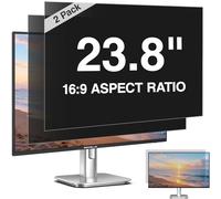 Pozlle 2 Pack 23.8 Inch Computer Privacy Screen for 23.8" 16:9 Monitor | 528 x 297 mm, Anti Spy, Anti Glare, Blue Light Blocking Film, PC Protector Filter, Removable Screen Privacy Shield