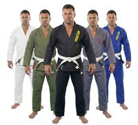 POZTEV Brazilian Jiu Jitsu Gi for Men & Women BJJ Gi Grappling Kimonos Preshrunk Lightweight Fabric Martial Arts Training Uniform With Free White Belt (Balck,A5)
