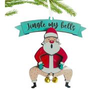 pozuauoa 1PC Hilarious Secret Santa Gifts, Snorty Funny Secret Santa Gifts for Women, Christmas Tree Ornaments Decorations, Wooden Hanging Pendant Naughty Christmas Decorations