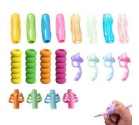pozuauoa 20 PCS Pencil Grips Handwriting, Ergonomic Pencil Grips, Writing Aid Tool with Finger Space Holder, Corrects Writing Posture, Reduces Hand Fatigue Suitable for Office Use