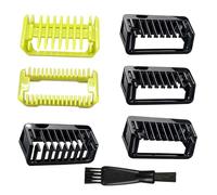 pozuauoa 7PCS One Blade Guards Combs Set - Double-Sided 4 Guard Combs, Body Comb & Skin Comb One Blade Attachments, Compatible with Qp2510/Qp2511/Qp2520/Qp2521/Qp2522 Etc