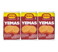 Pozuelo Yemas Cookies Guava Jelly Filled Delicious Treat on the Go 11oz (Pack of 3)