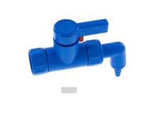 PP 2-way Ball Valve G 3/4'' 6x10mm Hose Barbs