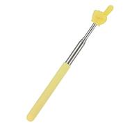PP,204 Stainless Steel,Macaron-colored Children's Reading Guide Stick With Adjustable Length,Suitable For Classroom Teaching,Performances,Demonstrations And Other Occasions. (Gold)
