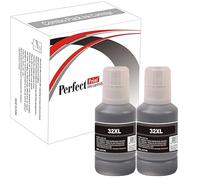 PP 32XL Ink Bottle For Printer, Compatible With HP 5105 555 7005 7006 7305 7306 7605 7606 500 550 555 559 570 600 650 655 450 455 457 Black (2-Pack)