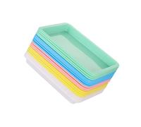 PP Activity Tray Set, Classroom Paint Palette Organizer, 24 Piece Stackable Pastel Supply Sorting Bin for Projects Experiments Teachers Activity Tray Paint Palette Sorting Classroom Art Organizer Pp