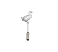 pp-b03 Duck English pewter on a tie stick pin - can be worn many ways and accessorise your attire gfass