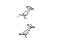 pp-b04 Pigeon English pewter cufflinks accentuate your suit and shirt gfass