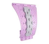 PP Back Cracking Device, Home Gym Orthopedic Cracker Board Massager with Nodes Fully Adjustable Multi-Level Spine Deck, Purple