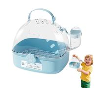 PP Bird Carrier - 18.4cm Bird Transport Box, Backpack for Parrots | Lightweight Small Animal Cage with Water Bottle | Ventilated Travel Cage for Parrots, Hamsters & Pets, Ideal for Trips