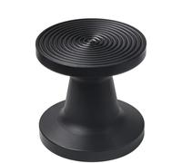 Pp Black Dualsided Coffee Tamper with Flat and Ripple Base for Espresso, 51Mm 53Mm 58Mm
