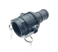 PP Camlock Coupling Quick Connect Fittings A B C D DC DP E F Type Plastic Hose Adapter for Water Chemical Agriculture Irrigation(B-Type,1/2")