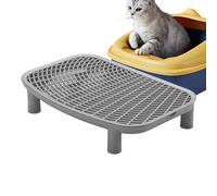 PP Cat Pedal Step Stool - 46x30x9cm Kitten Toilet Front Stool with Double-Layer Anti-Slip Cat Litter Mat, Portable Reusable Cats Litter Box Steps, Pet Accessories for Living Room & Bedroom