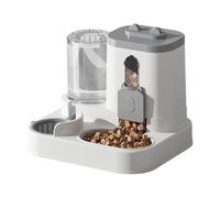 PP Cats Food Dispenser - Automatic Cat Feeder | 2200ml Dog Food SDispensers, Knob Model Automatics,Waterer Station For Home, Indoor, Kitten Puppy | Small Medium Breed | Electric Pet Feeder