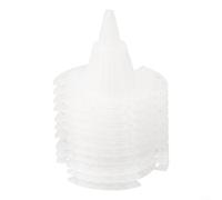 PP Cone Flower Pot Hole Mesh Pad - Breathable Drainage Net Grid Mat for Bonsai & Indoor Plants, 10-Piece Set (L/M/S)(Small)