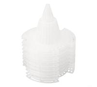 PP Cone Flower Pot Hole Mesh Pad - Breathable Drainage Net Grid Mat for Bonsai & Indoor Plants, 10-Piece Set (L/M/S)(medium)