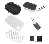 PP Cutting Board Compatible with 800ML Lunch Box Doubles as Drain Board Hangs for Drying Fits Inside for Transport (5-piece set)
