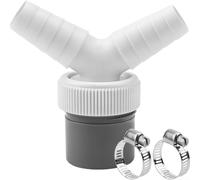 PP Dishwasher Waste Pipe Connector Dual Outlet Leak-Proof