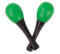 PP EARLY YEARS PLASTIC MARACAS - BLACK/GREEN