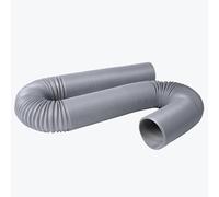 PP Folding Flexible Duct - 25-250 mm Diameter, Steel Wire Retractable Exhaust Hose for Industrial Ventilation, Air Conditioning, Dust Extraction, and Smoke Exhaust(Gray,ID 150mmx4 Meters)