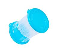 PP Food Jar with Easy to Use Strainer Space Saving Pickle Jar with Food Grade Silicone Strainer for Snacks Wet and Dry Separator