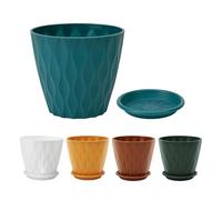 Pp Garden Planter - Indoor Flower Pot | 5pieces Detachable Saucer, Aesthetic Space Enhancement, Practical Plant Solution, Smart Moisture Control, Indoors Outdoor Porch Window Gardens Balcony Cactus