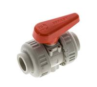 PP-H 2-way Ball Valve True Union 20 mm FKM